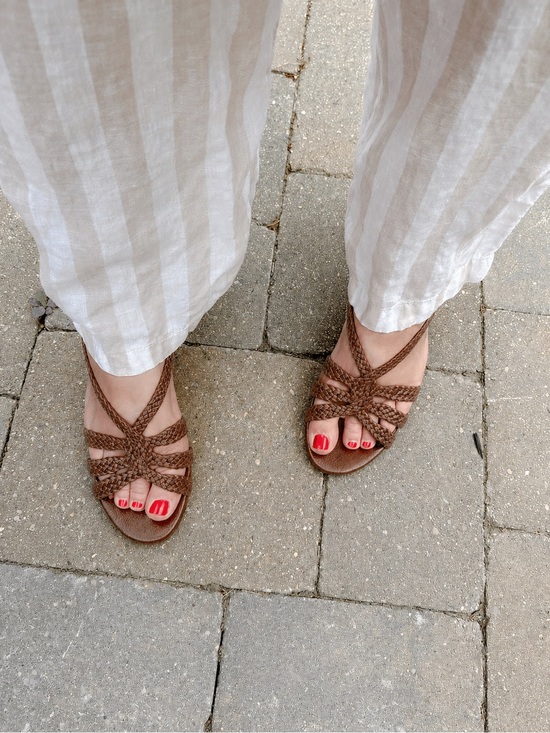J. Crew Shoes - NWT J.Crew Braided Strappy Sandals in Chocolate Brown